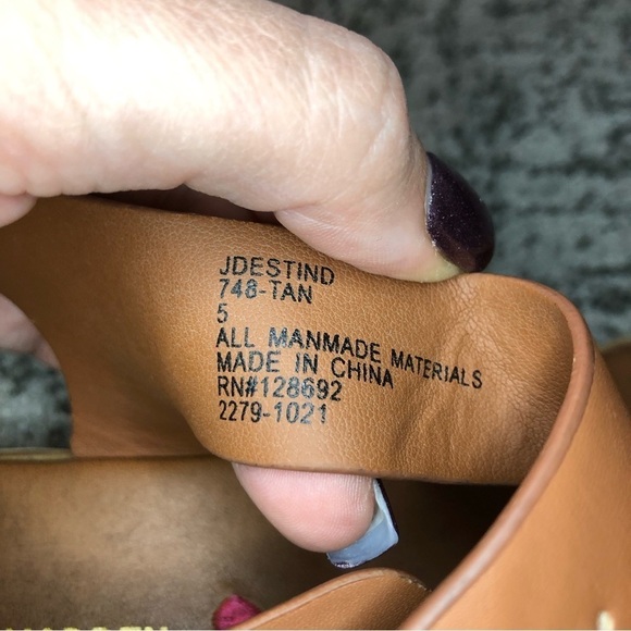 Steve Madden JDESTIND Tan Braided Strap & Adjustable Back Strap Size 5 - Picture 8 of 8